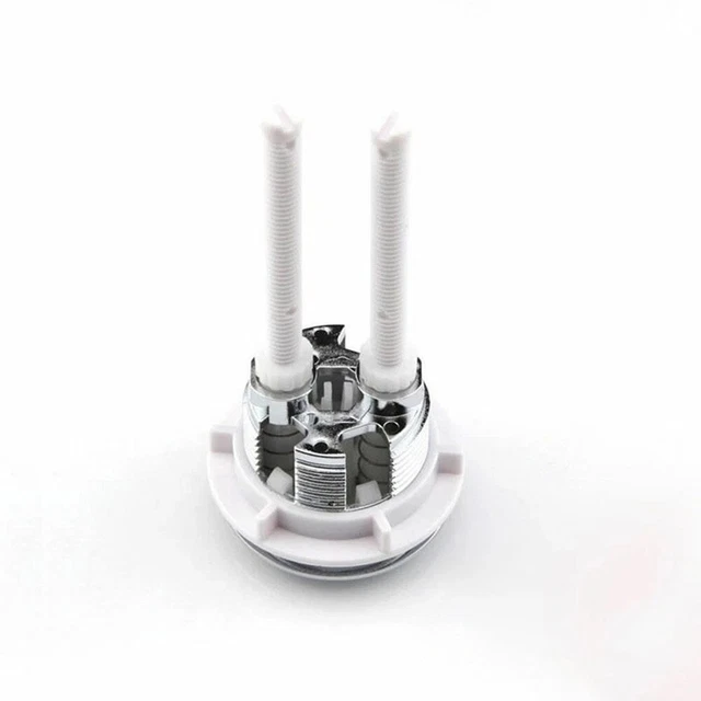 Pulsante A Doppio Scarico Per WC 38mm Con Asta – Risparmio Idrico, Plastica ABS, Diametro 48mm, Adatto A Cassetta