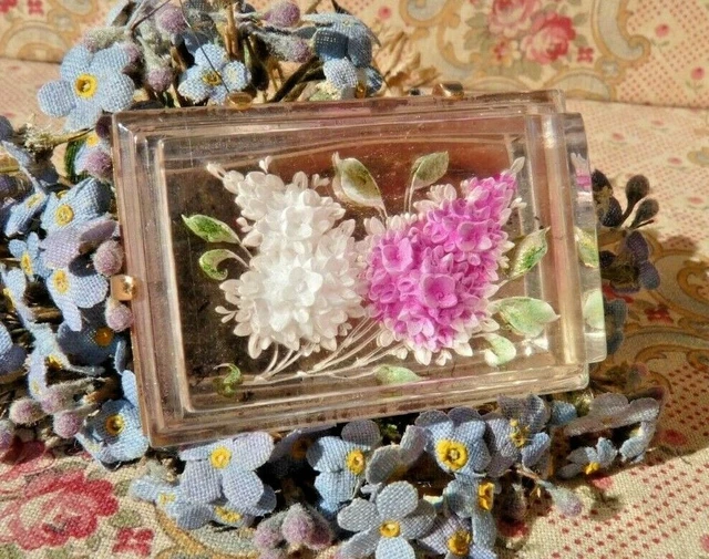 Broche Fantaisie Vintage Fleur – Bijou Ancien Orné – Occasion