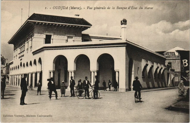 CPA AK MAROC OUDJDA Vue Générale de la Banque d'État de Maroc (31144)