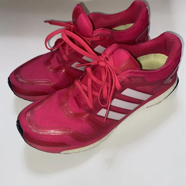 Adidas Performance Energy Boost 2 Running Shoes Womans Sz 11 Vivid Berry Pink