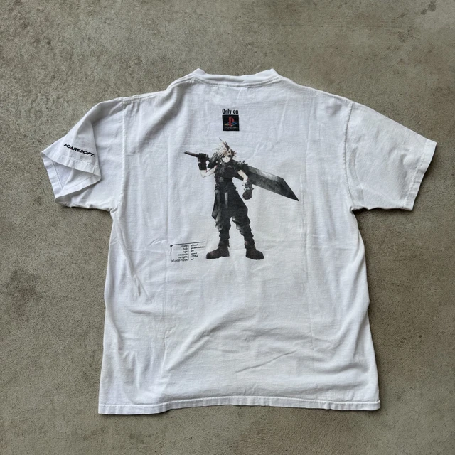 VINTAGE FINAL FANTASY VII 7 Cloud Promo Shirt 90s Size XL VINTAGE FINAL FANTASY VII 7 Cloud Promo Shirt 90s Size XL