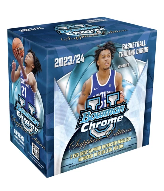 202324 BOWMAN UNIVERSITY Chrome Basketball Sapphire Edition Hobby Box
