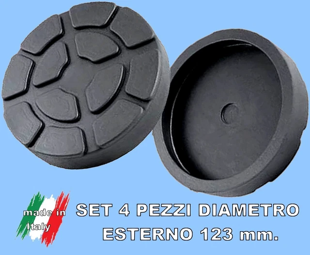 4 Tamponi Gomma Per Ponte Sollevatore - 140x110x20mm, Compatibili Ravaglioli
