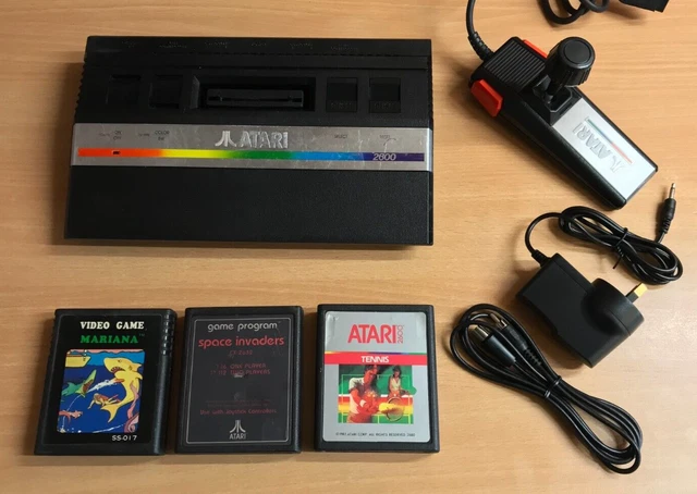 Atari 2600 Junior Console + 3 Games - Complete Setup
