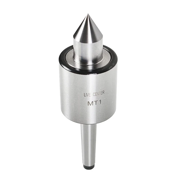 1x MT1 Live Center #1 Morse Taper 1MT Triple Bearing Lathe Medium Duty For CNC.