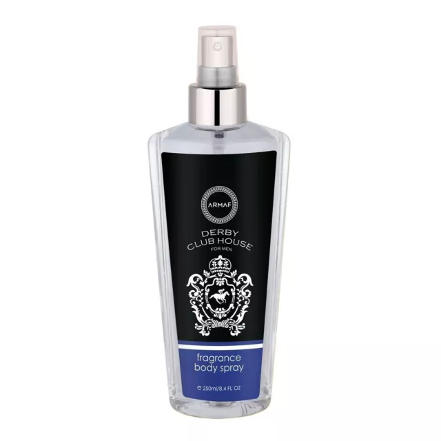 Armaf Derby Club Casa Fragancia Duradero Cuerpo Spray Niebla para Hombre 250ML