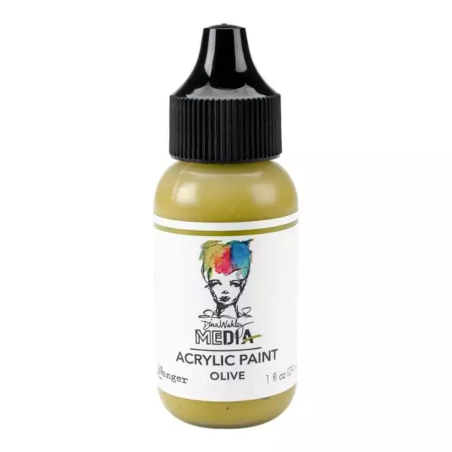 Dina Wakley Media Acrylic Paint 1oz - Olive