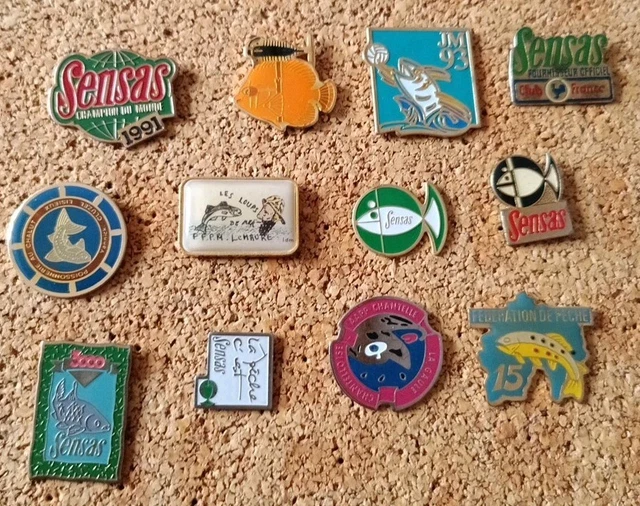 Lot De 17 Pins (flotteurs) De Pêche Sensas - Occasion, Fabriqué En France