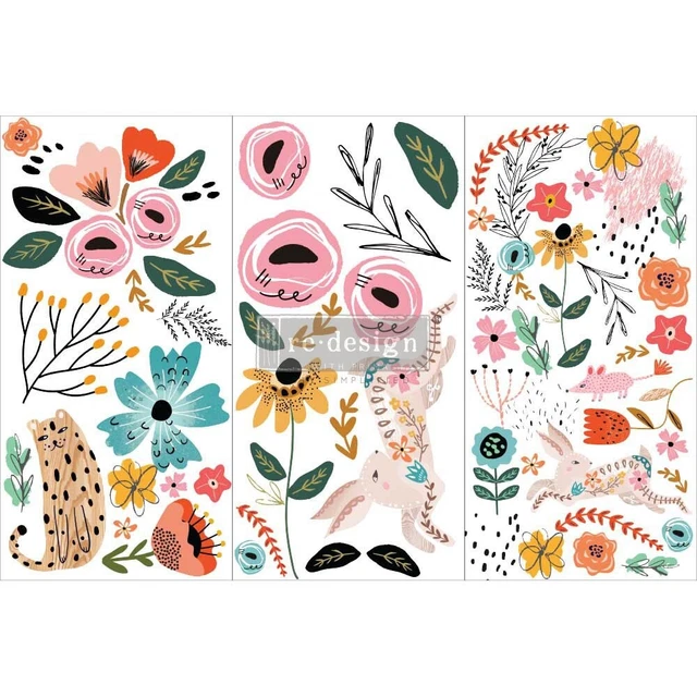 Prima Marketing Re-Design Decor Transfers 6"X12" 3/Sheets-Spring Awakening RE656