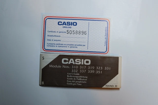 Module Casio Vintage HS-10W/HS-20 Avec Guide Et Garantie - Neuf Avec Défauts