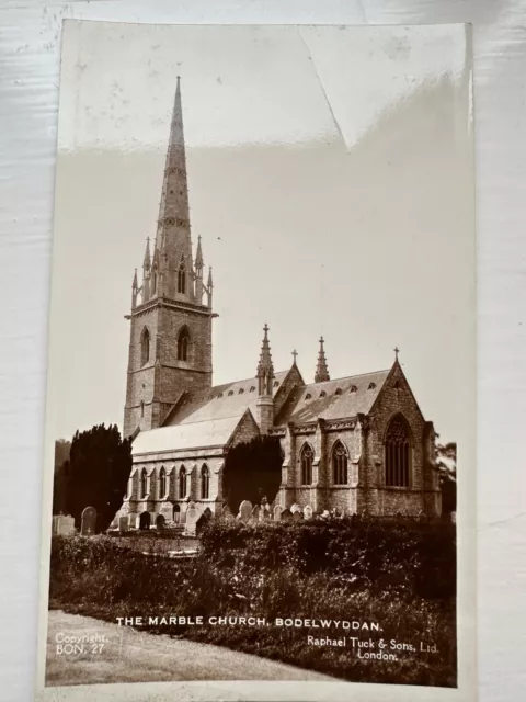 Vintage Postcard; Bon. 27.; The Marble Church, Bodelwyddan; Unposted