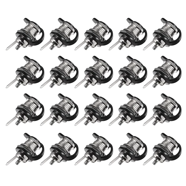 5.5mmx2.1mm Jack alimentazione DC Presa Connettore pannello con coperchi 20pz