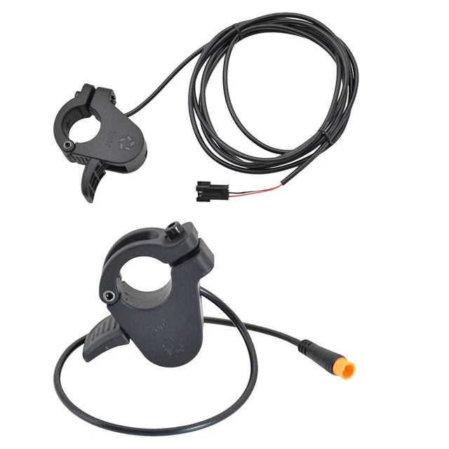 Daumengashebel Für E-Bike – Links- Oder Rechtsmontage, ABS, Wasserdichter Stecker, Kabellänge 168 Cm, Für Scooter & Elektrofahrrad