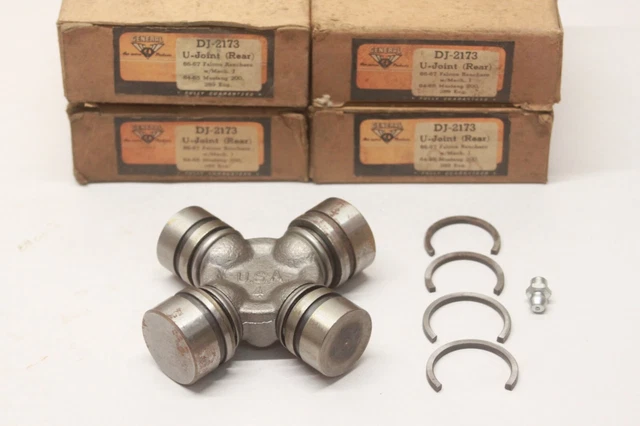 NOS Lot/4 1964 1965 Mustang Rear UNIVERSAL JOINT U-JOINT REPAIR KIT Part DJ-2173