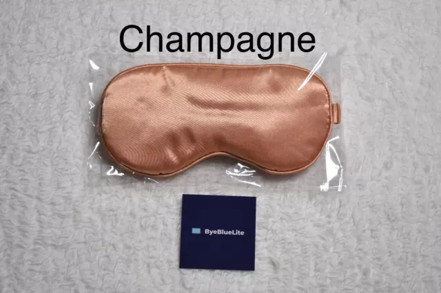 Máscara para dormir seda color champán de ByeBlueLite