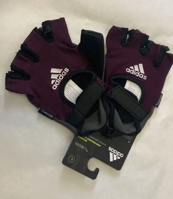 Adidas Womens Weight Lifting Gloves Ladies Performance Gym Exercise Workout - L