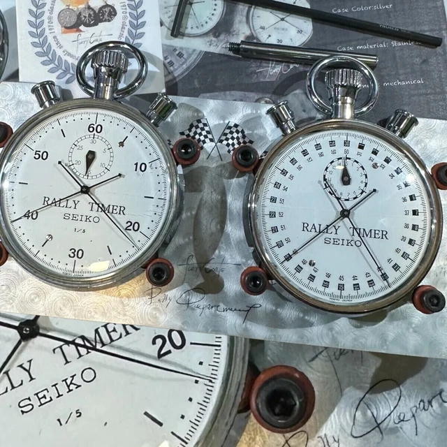SEIKO STOPWATCH RALLY Timer Custom Model 89ST Mechanical Manual Winding ...