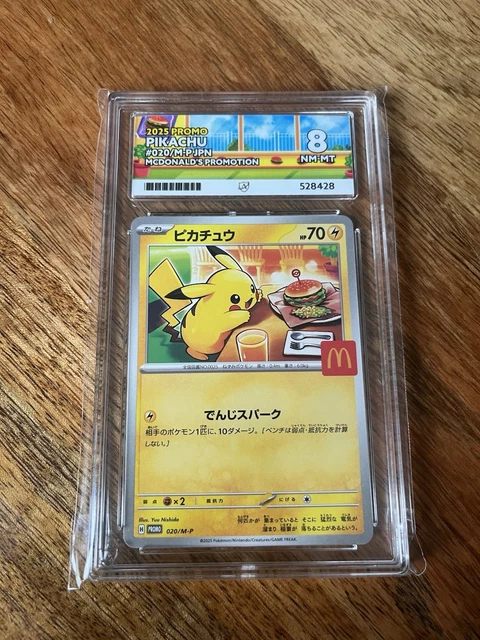 thumbnail image 2 of Pikachu 020/M-P McDonald's Promo 2025 Pokémon Card – Japanese, Holo, NM 2 of 6