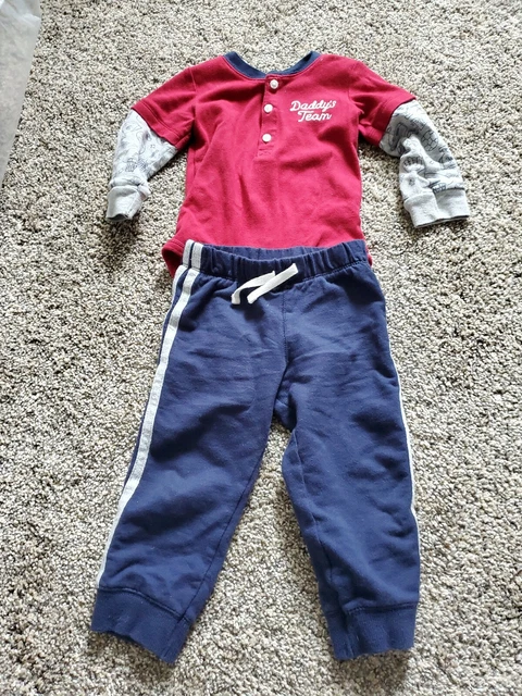 Carter's Toddler Baby Boy Outfit Set 18 Months Long Sleeve Sweatpants