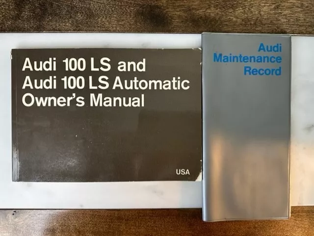 Audi 100 LS Automatic Owners Manual Maintenance Record Book 1972 1971