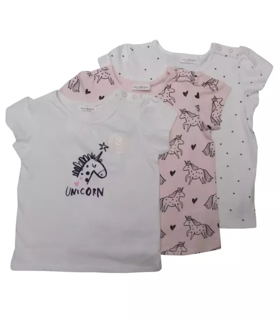 Baby Mädchen 3Er-Pack Ex Major Store Sommer T-Shirts Kurzarm Tops