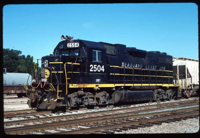 Original Railroad Slide - CSXT Seaboard Coast Line 2054 Wildwood FL 12-6-1987