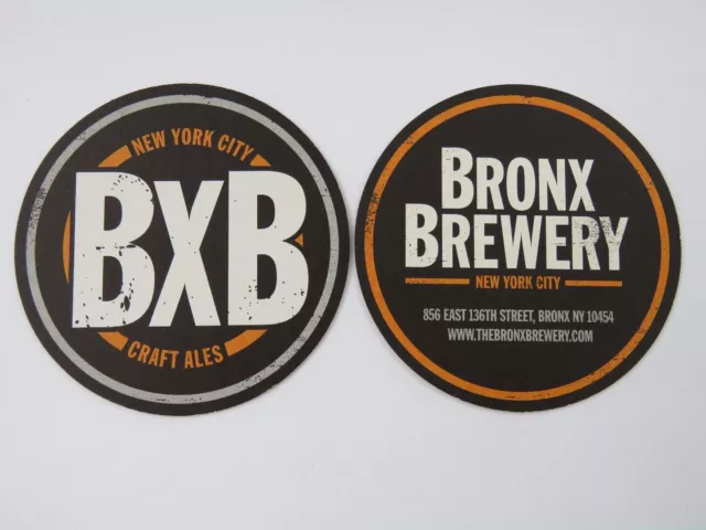Beer Coaster BRONX Brewery ~ New York City Craft Ales ~ BXB Tegistologist!