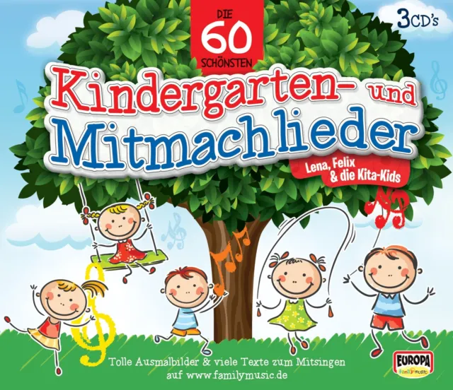 Lena Felix & die Kita-Kids Die 60 schönsten Kindergarten- und Mitmachlieder (CD)