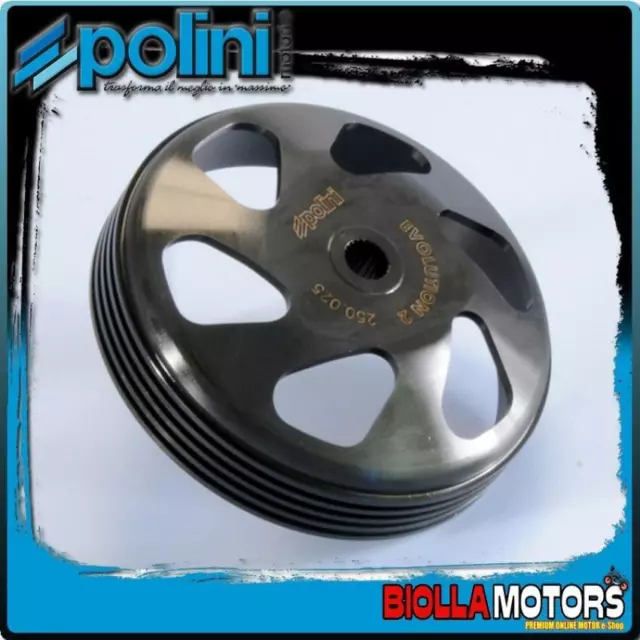 250.025 Campana Frizione Polini Evo2 D.107 Piaggio Nrg Mc3 H2O