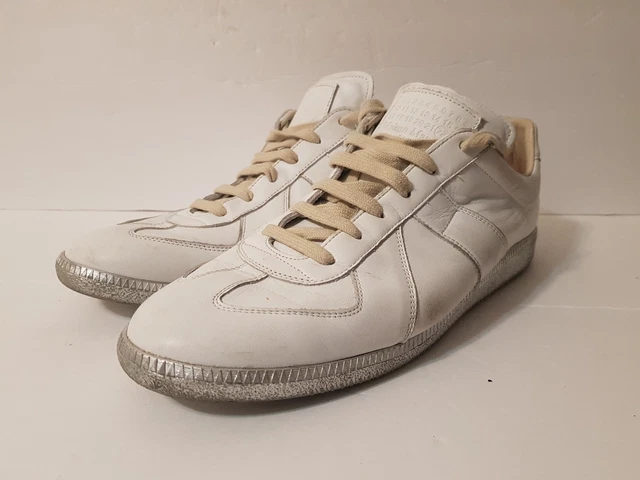 MAISON MARTIN MARGIELA White Leather Replica Sneaker US 10