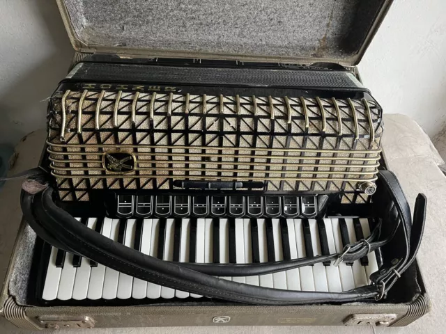 Hohner Akkordeon Atlantic IV DeLuxe 120 Bass + Anschluss f.Verstärker Accordion 2