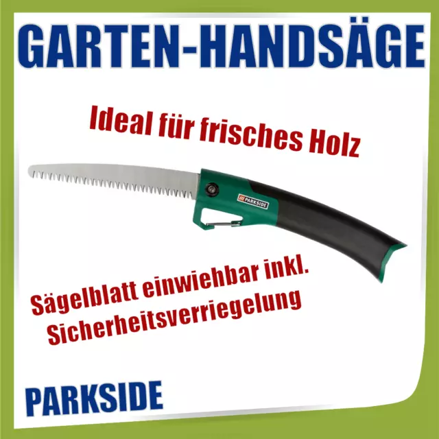 PARKSIDE Garten-Handsäge Karbon-Sägeblatt mit 3-seitig geschliffener Zahnung