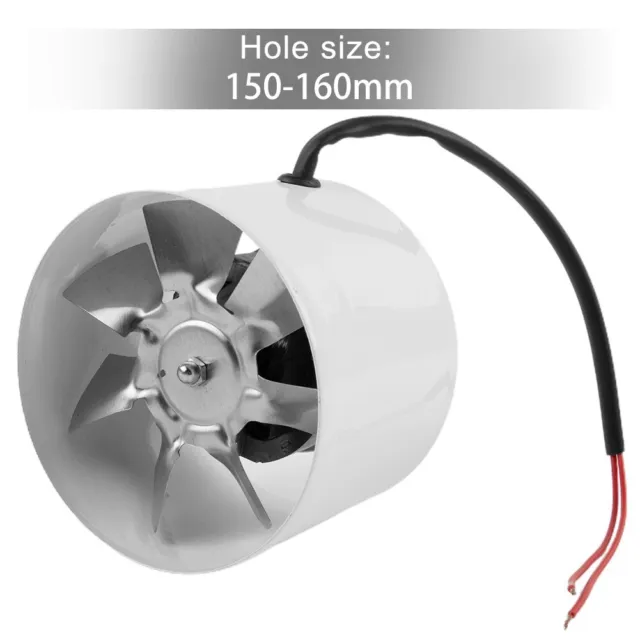 Ventilateur de tuyau en ligne fiable 150 mm pour une ventilation économe en én