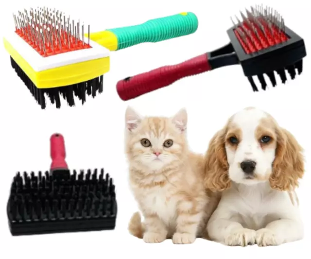 17cm Pet Grooming Brush Double Sided Comb For Cat Dog Long Short Hair Removal