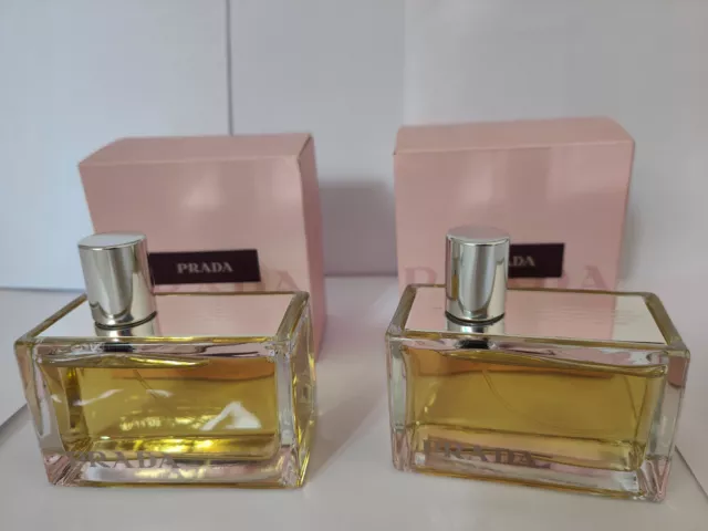 PRADA Amber EAU DE PARFUM 2x80 ML POUR FEMME [ BROKEN BOX & NO CELLOPHANE ]