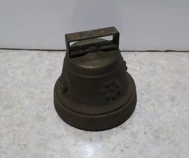 Small Antique Swiss Solid Bronze Cow or Goat Bell