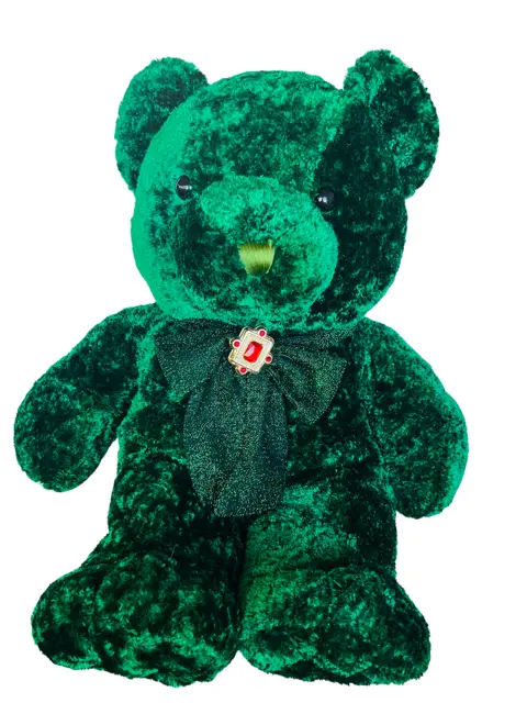 Dan Dee Green Teddy Bear Collectors Choice 2 FEET 2' Plush Stuffed Animal vtg