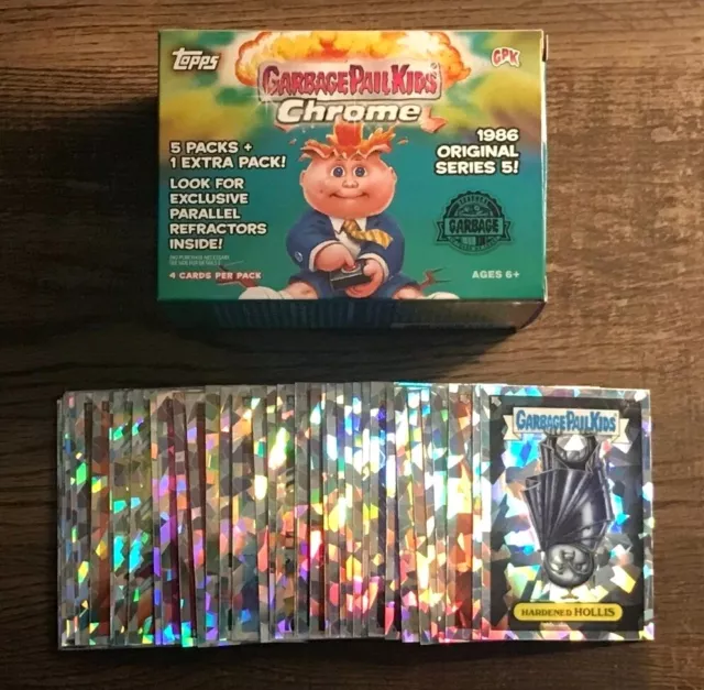 2022 Garbage Pail Kids Chrome 5 Atomic Refractor Cards 167-216 Finish Set U Pick