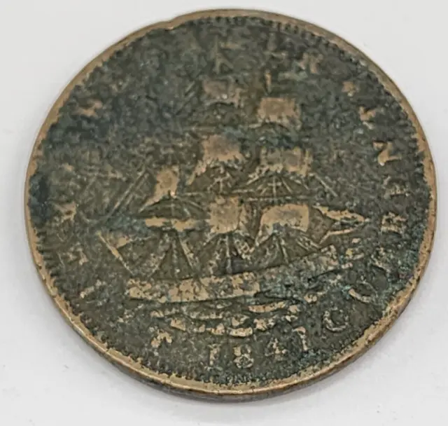 1841 Webster HARD TIMES TOKEN- MILLIONS FOR DEFENSE , NOT ONE CENT FOR TRIBUTE