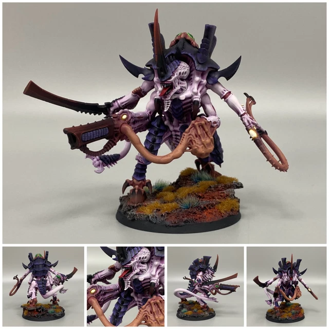 Figurine Warhammer 40k Tyranid Tyrant / Prince, Fouet Queue, OOP, Partiellement Peinte