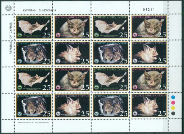 Zypern 2003 Michel Nr. 1015-1018 postfrisch ** MNH Kleinbogen