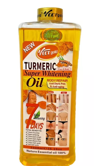 Huile Turmeric Super Blanchissante Reparatrice Anti Imperfections 7 Jour Resulta