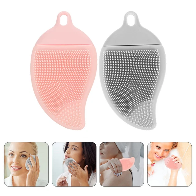2 pezzi per la pulizia viso silicone lavatura silicone per lavaggio per