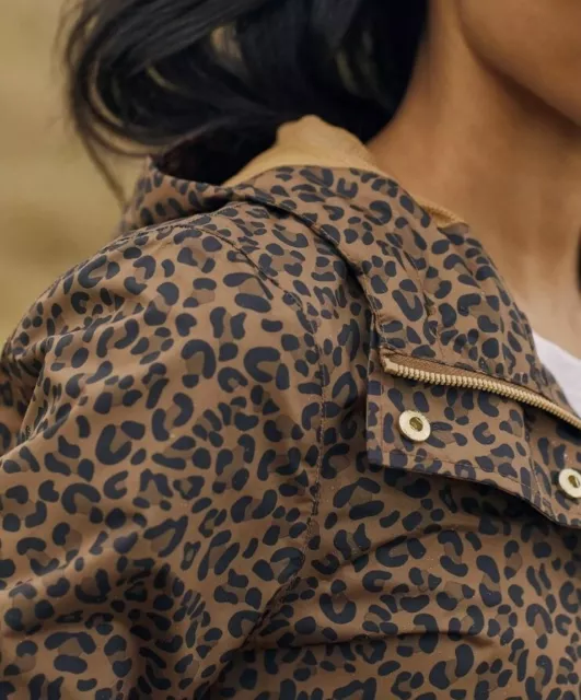 JOULES WAYBRIDGE RELAXED Fit Waterproof Raincoat Tan Leopard size 14 BNWT 59.99 PicClick UK