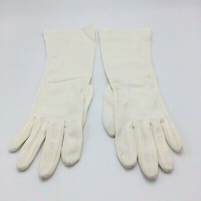 Vintage Max Mayer's gehaakte lace rayon handschoenen klein gemaakt in de VS zwart Accessoires Handschoenen & wanten Avondhandschoenen & chique handschoenen 