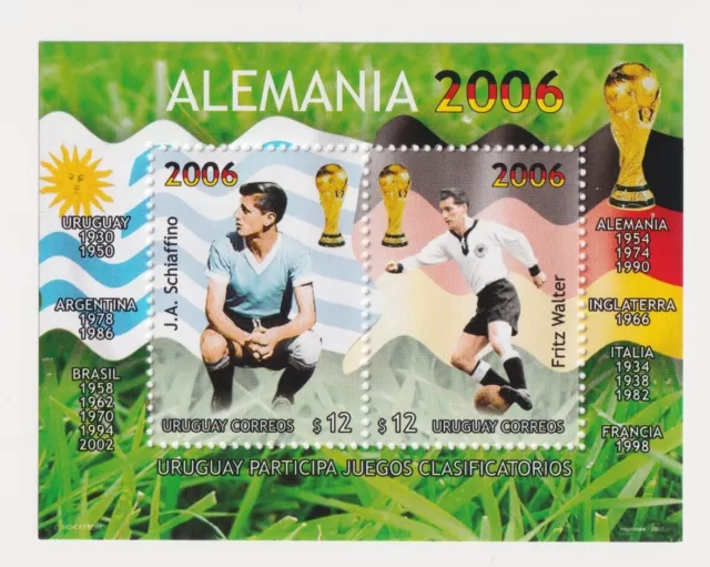 Uruguay, Block 95, Fußball WM 2006 Deutschland, Fritz Walter und Schiaffino