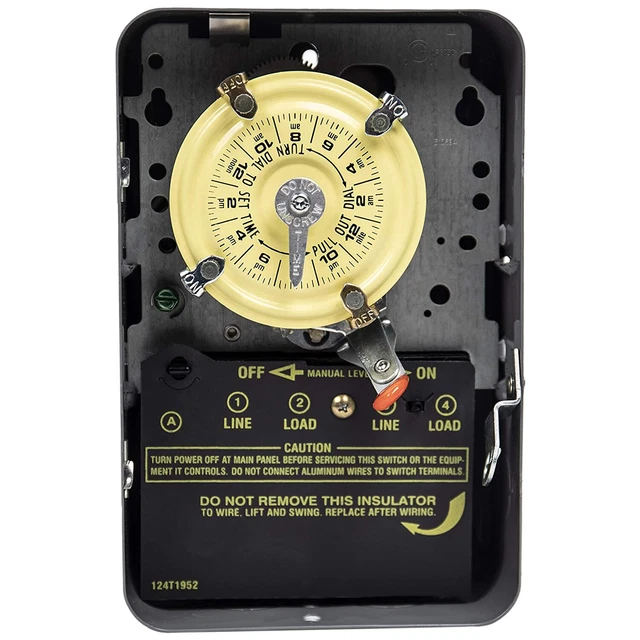 INTERMATIC WH40 ELECTRIC Mechanical Water Heater Time Switch, Up to 12