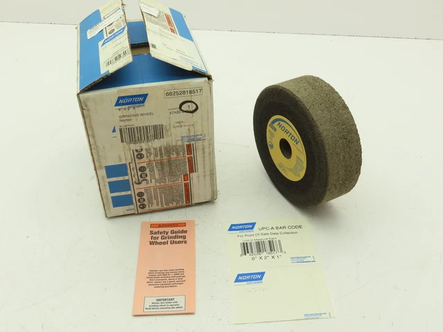 Norton 6x2x1" Grinding Wheel 6050 RPM 57A20-S4B7