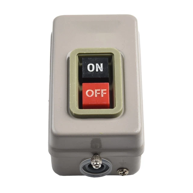 Boîtier Bouton-poussoir Rouge Momentané NC (Normalement Fermé) - 600V 10A - Uxcell