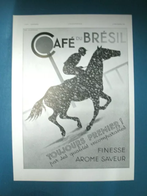 Publicite De Presse Cafe Du Bresil Toujours Premier Finesse Arome Saveur 1936